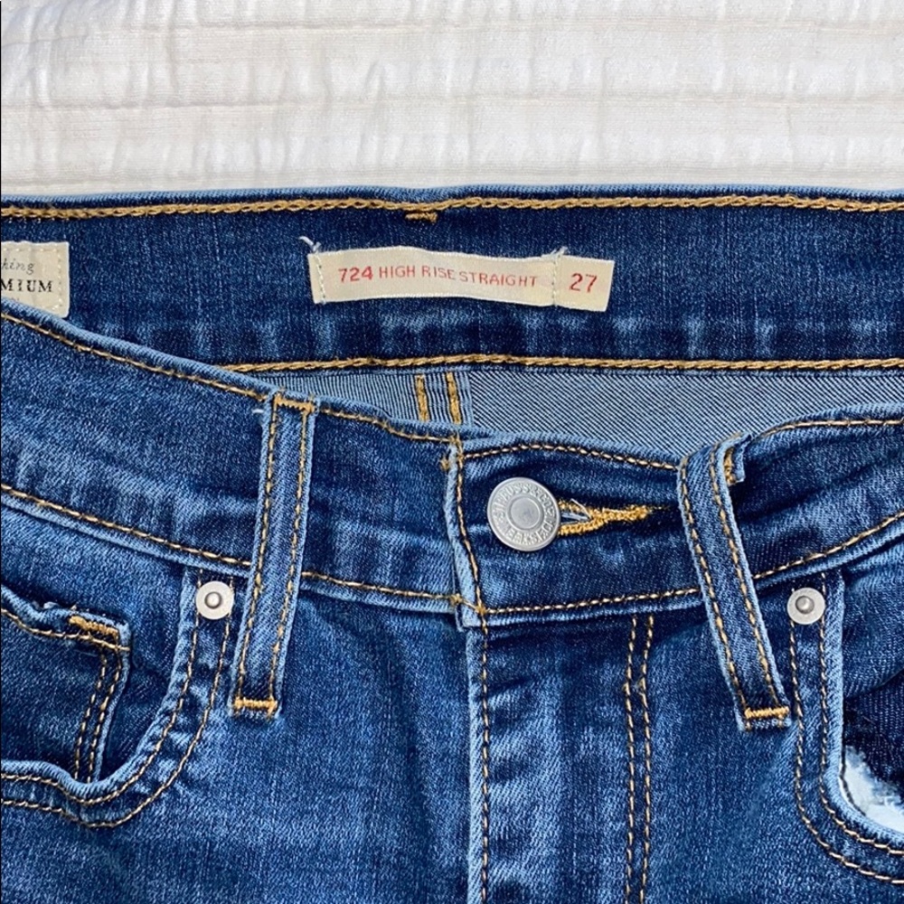 Levi’s straight jeans cropped